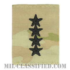 大将（General (GEN)）[OCP（3C）/ゴアテックスパーカー用スライドオン階級章]の画像