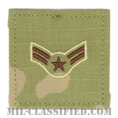 一等空兵（Airman First Class）[OCP（3C）/空軍階級章/ベルクロ付パッチ]の画像