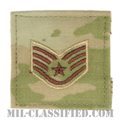 軍曹（Staff Sergeant）[OCP（3C）/空軍階級章/ベルクロ付パッチ]の画像