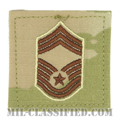 最上級曹長（Chief Master Sergeant）[OCP（3C）/空軍階級章/ベルクロ付パッチ]の画像