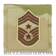 部隊先任最上級曹長（Command Chief Master Sergeant）[OCP（3C）/空軍階級章/ベルクロ付パッチ]の画像