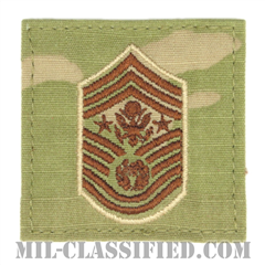 空軍最先任上級曹長（Chief Master Sergeant of the Air Force (CMSAF)）[OCP（3C）/空軍階級章/ベルクロ付パッチ]の画像