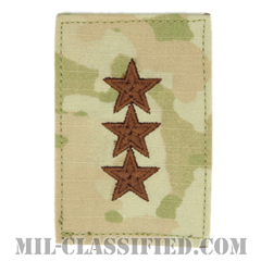 中将（Lieutenant General (LTG)）[OCP（3C）/空軍階級章/ベルクロ付パッチ]の画像