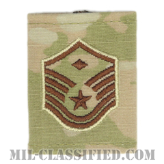 先任曹長（First Sergeant (E-7)）[OCP（3C）/ゴアテックスパーカー用スライドオン空軍階級章]の画像
