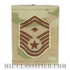 先任上級曹長（First Sergeant (E-8)）[OCP（3C）/ゴアテックスパーカー用スライドオン空軍階級章]の画像