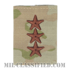 中将（Lieutenant General (LTG)）[OCP（3C）/ゴアテックスパーカー用スライドオン空軍階級章]の画像