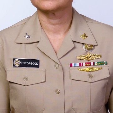 補給科章（Supply Corps）[カラー/海軍襟用徽章/バッジ]の画像