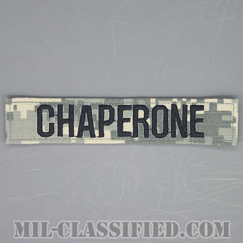 CHAPERONE [UCP（ACU）/ブラック刺繍/ネームテープ/ベルクロ付パッチ]の画像