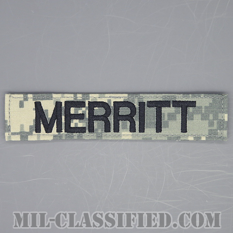 MERRITT [UCP（ACU）/ブラック刺繍/ネームテープ/ベルクロ付パッチ]の画像