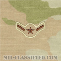 二等空兵（Airman）[OCP（3C）/空軍階級章/キャップ・チェスト用/縫い付けパッチ]の画像
