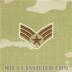 上等空兵（Senior Airman）[OCP（3C）/空軍階級章/キャップ・チェスト用/縫い付けパッチ]の画像