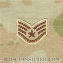 軍曹（Staff Sergeant）[OCP（3C）/空軍階級章/キャップ・チェスト用/縫い付けパッチ]の画像
