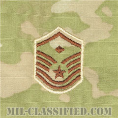 先任曹長（First Sergeant (E-7)）[OCP（3C）/空軍階級章/キャップ・チェスト用/縫い付けパッチ]の画像