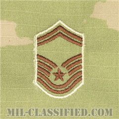 上級曹長（Senior Master Sergeant）[OCP（3C）/空軍階級章/キャップ・チェスト用/縫い付けパッチ]の画像