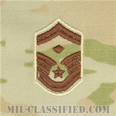 先任上級曹長（First Sergeant (E-8)）[OCP（3C）/空軍階級章/キャップ・チェスト用/縫い付けパッチ]の画像
