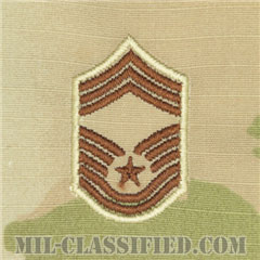 最上級曹長（Chief Master Sergeant）[OCP（3C）/空軍階級章/キャップ・チェスト用/縫い付けパッチ]の画像