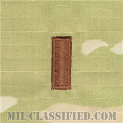 少尉（Second Lieutenant (2LT)）[OCP（3C）/空軍階級章/キャップ・チェスト用/縫い付けパッチ]の画像