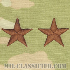 少将（Major General (MG)）[OCP（3C）/空軍階級章/キャップ用レギュラーサイズ/縫い付けパッチ]の画像