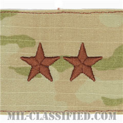 少将（Major General (MG)）[OCP（3C）/空軍階級章/キャップ用ミディアムサイズ/縫い付けパッチ]の画像