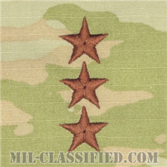 中将（Lieutenant General (LTG)）[OCP（3C）/空軍階級章/チェスト用/縫い付けパッチ]の画像