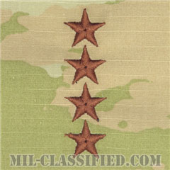 大将（General (GEN)）[OCP（3C）/空軍階級章/チェスト用/縫い付けパッチ]の画像