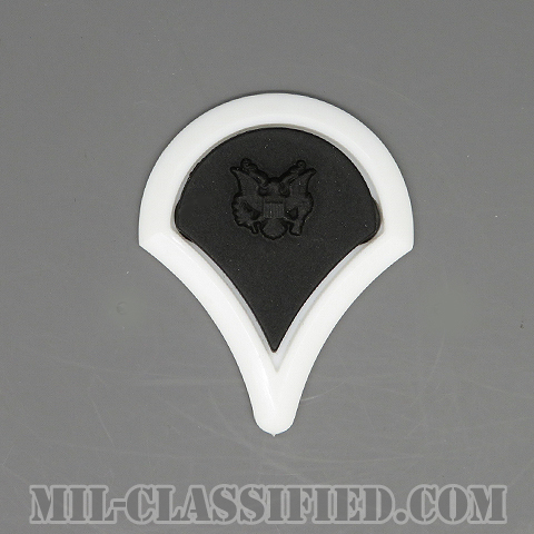 特技兵 (SP4)（Specialist 4）[サブデュード（ブラックメタル）/ホワイトバックプレート付/階級章/バッジ]の画像