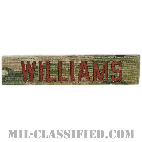 WILLIAMS [OCP（7C）/ブラウン刺繍/空軍ネームテープ/ベルクロ付パッチ]画像