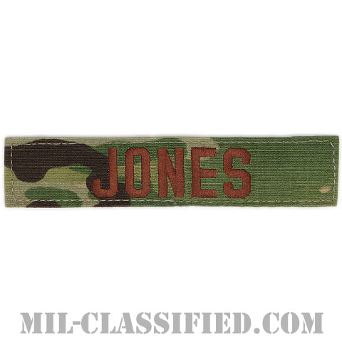 JONES [OCP（7C）/ブラウン刺繍/空軍ネームテープ/ベルクロ付パッチ]画像