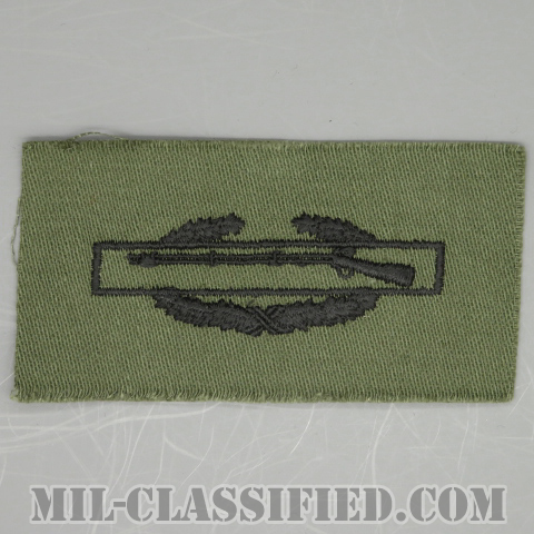 戦闘歩兵章 (ファースト)（Combat Infantryman Badge (CIB), First Award）[サブデュード/1960s/コットン100％/パッチ/1点物]の画像