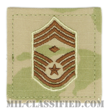 先任最上級曹長（First Sergeant (E-9)）[OCP（3C）/空軍階級章/ベルクロ付パッチ]の画像