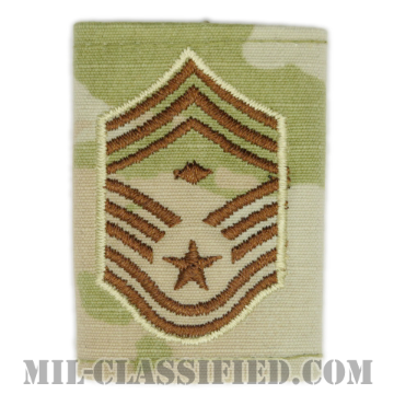 先任最上級曹長（First Sergeant (E-9)）[OCP（3C）/ゴアテックスパーカー用スライドオン空軍階級章]の画像