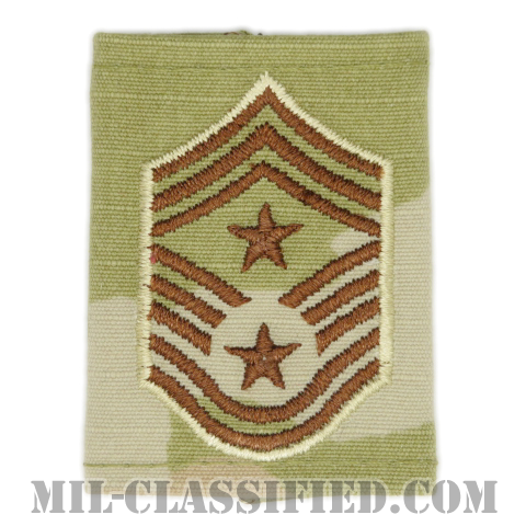 部隊先任最上級曹長（Command Chief Master Sergeant）[OCP（3C）/ゴアテックスパーカー用スライドオン空軍階級章]の画像