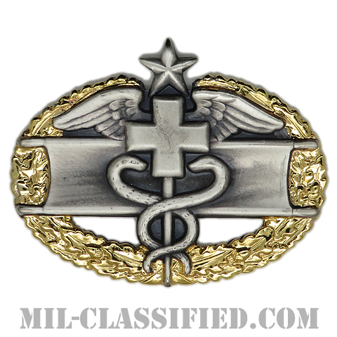 マスター戦闘医療章 (セカンド)（Master Combat Medical Badge (MCMB), Second Award）[カラー/燻し銀/バッジ]の画像