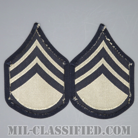 二等軍曹（Staff Sergeant (SSG)）[機械織りタイプ/階級章（1942-1948）/パッチ/ペア（2枚1組）/1点物]の画像
