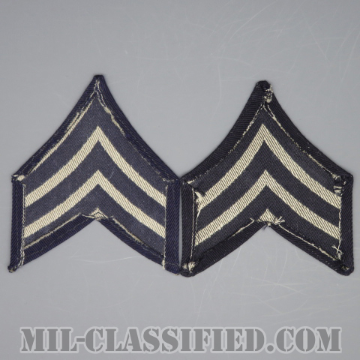 軍曹（Sergeant (SGT)）[機械織りタイプ/階級章（1942-1948）/パッチ/ペア（2枚1組）/1点物]の画像