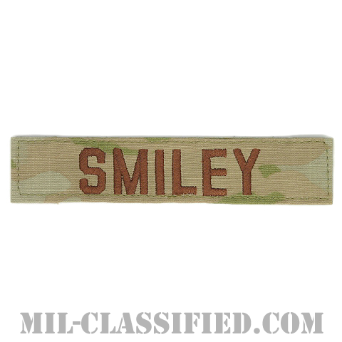 SMILEY [OCP（3C）/ブラウン刺繍/空軍ネームテープ/ベルクロ付パッチ]の画像