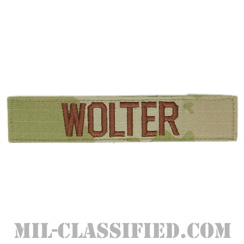 WOLTER [OCP（3C）/ブラウン刺繍/空軍ネームテープ/ベルクロ付パッチ]の画像