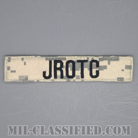 JROTC [UCP（ACU）/ブラック刺繍/ネームテープ/ベルクロ付パッチ/中古1点物]の画像