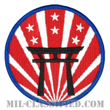 在日米軍（U.S. Forces Japan Army Element (USFJ)）[カラー/メロウエッジ/ベルクロ付パッチ]の画像