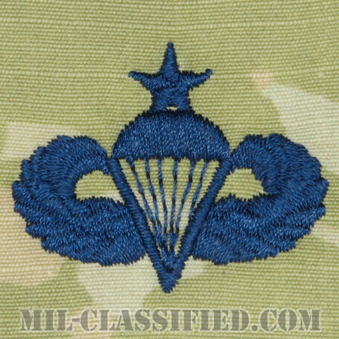 空挺章 (シニア)（Parachutist Badge, Senior）[OCP/宇宙軍ブルー刺繍/パッチ]の画像