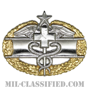 マスター戦闘医療章 (セカンド)（Master Combat Medical Badge (MCMB), Second Award）[カラー/鏡面仕上げ/バッジ]の画像