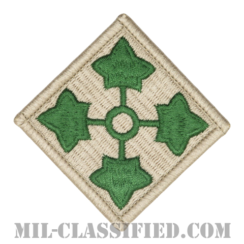第4歩兵師団（4th Infantry Division）[カラー/メロウエッジ/ベルクロ付パッチ]の画像