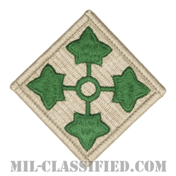 第4歩兵師団（4th Infantry Division）[カラー/メロウエッジ/ベルクロ付パッチ]の画像