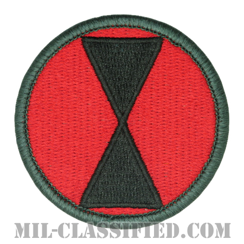 第7歩兵師団（7th Infantry Division）[カラー/メロウエッジ/ベルクロ付パッチ]の画像