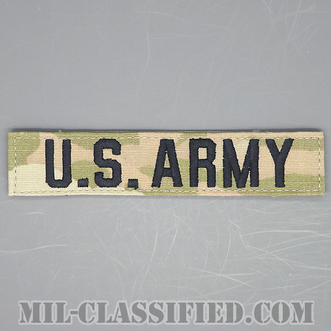 U.S.ARMY [OCP（3C）/ブラック刺繍/ネームテープ/ベルクロ付パッチ]の画像