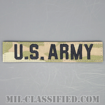 U.S.ARMY [OCP（3C）/ブラック刺繍/ネームテープ/ベルクロ付パッチ]の画像