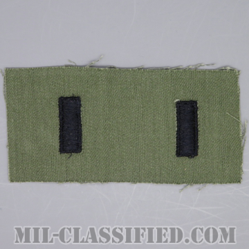 中尉（First Lieutenant (1LT)）[サブデュード/階級章/1960s/コットン100％/パッチ/ペア（2枚1組）/1点物]の画像