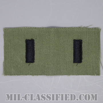 中尉（First Lieutenant (1LT)）[サブデュード/階級章/1960s/コットン100％/パッチ/ペア（2枚1組）/1点物]の画像