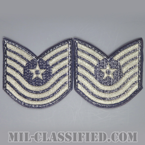 曹長（Master Sergeant）[カラー/カットエッジ/空軍階級章/Large（男性用）/パッチ/ペア2枚1組]の画像