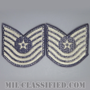 曹長（Master Sergeant）[カラー/カットエッジ/空軍階級章/Large（男性用）/パッチ/ペア2枚1組]の画像
